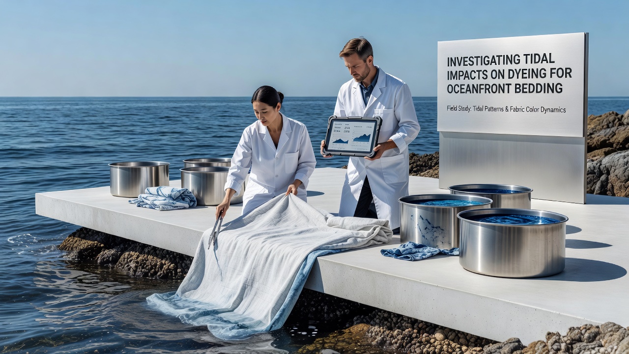 Investigating the Impact of Tidal Patterns on Dyeing Processes for Oceanfront Bedding Collections